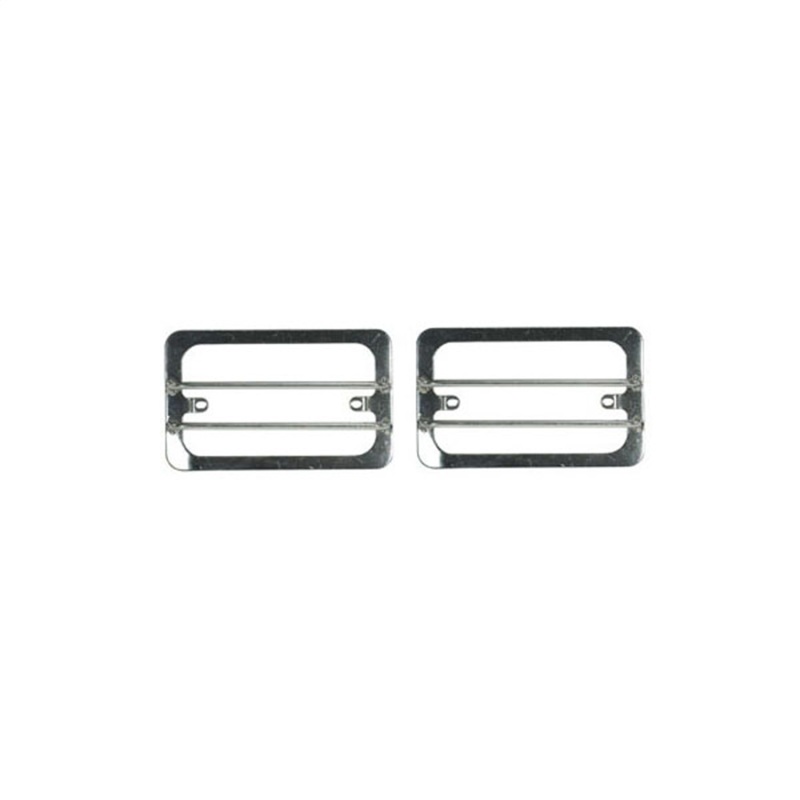 Jeep Wrangler Light Guards - Front - Rugged Ridge - Euro Guard - Stainless Steel - `97-`06
